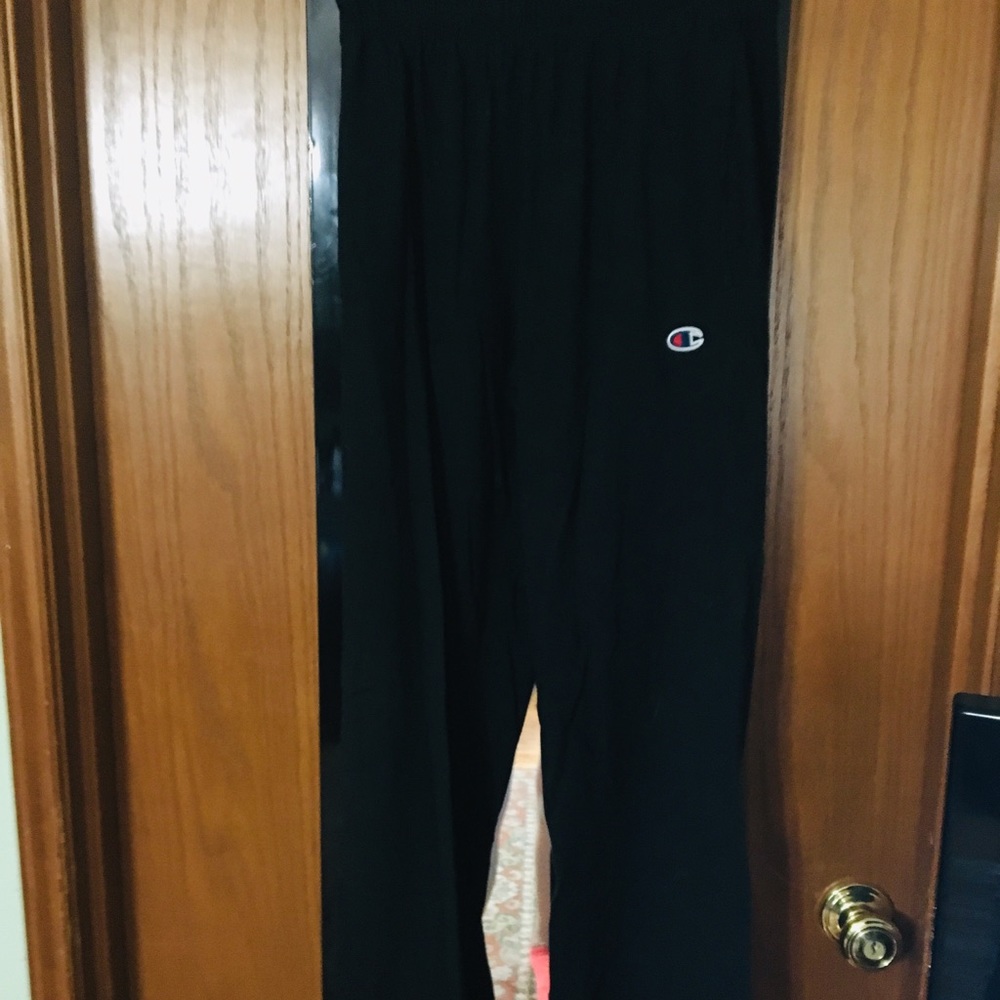 Champion black drawstring joggers, size small